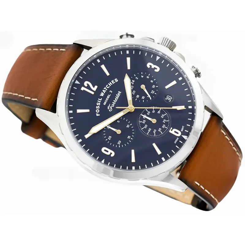 Fossil Men's Watch Forrester Luggage Leather- FS5607